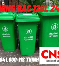 Bán thùng rác công cộng nhựa HDPE 120lit giá hợp lý